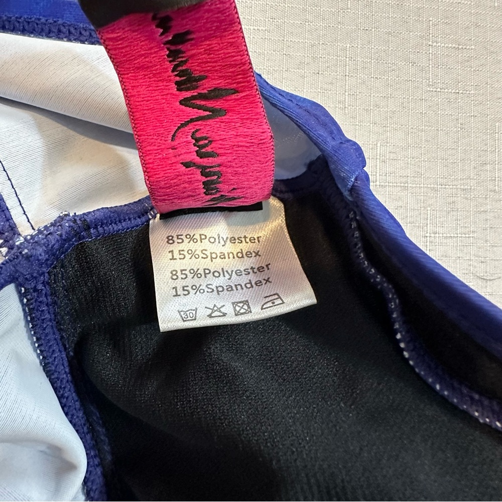 Hanna Nikole Blue Tie Dye Tankini Set Size 16W NWT - Picture 14 of 16